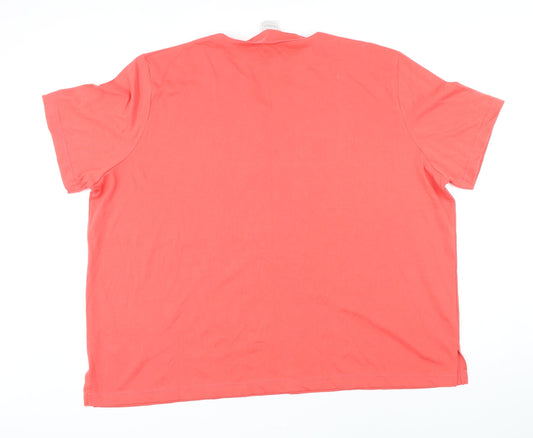 Womens UK Size 28 Classic Red Basic T-Shirt