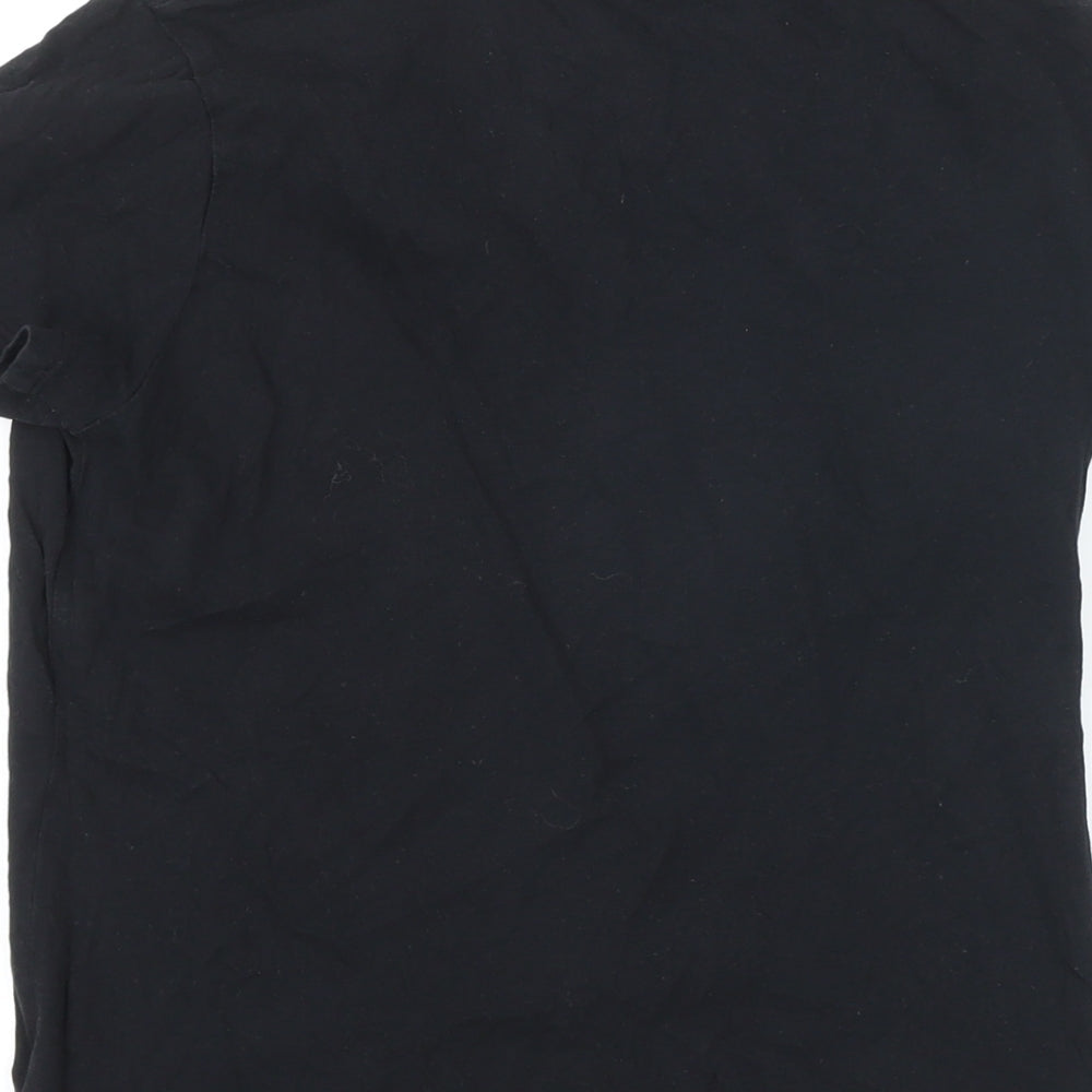 Womens UK Size M H&M Black Basic T-Shirt