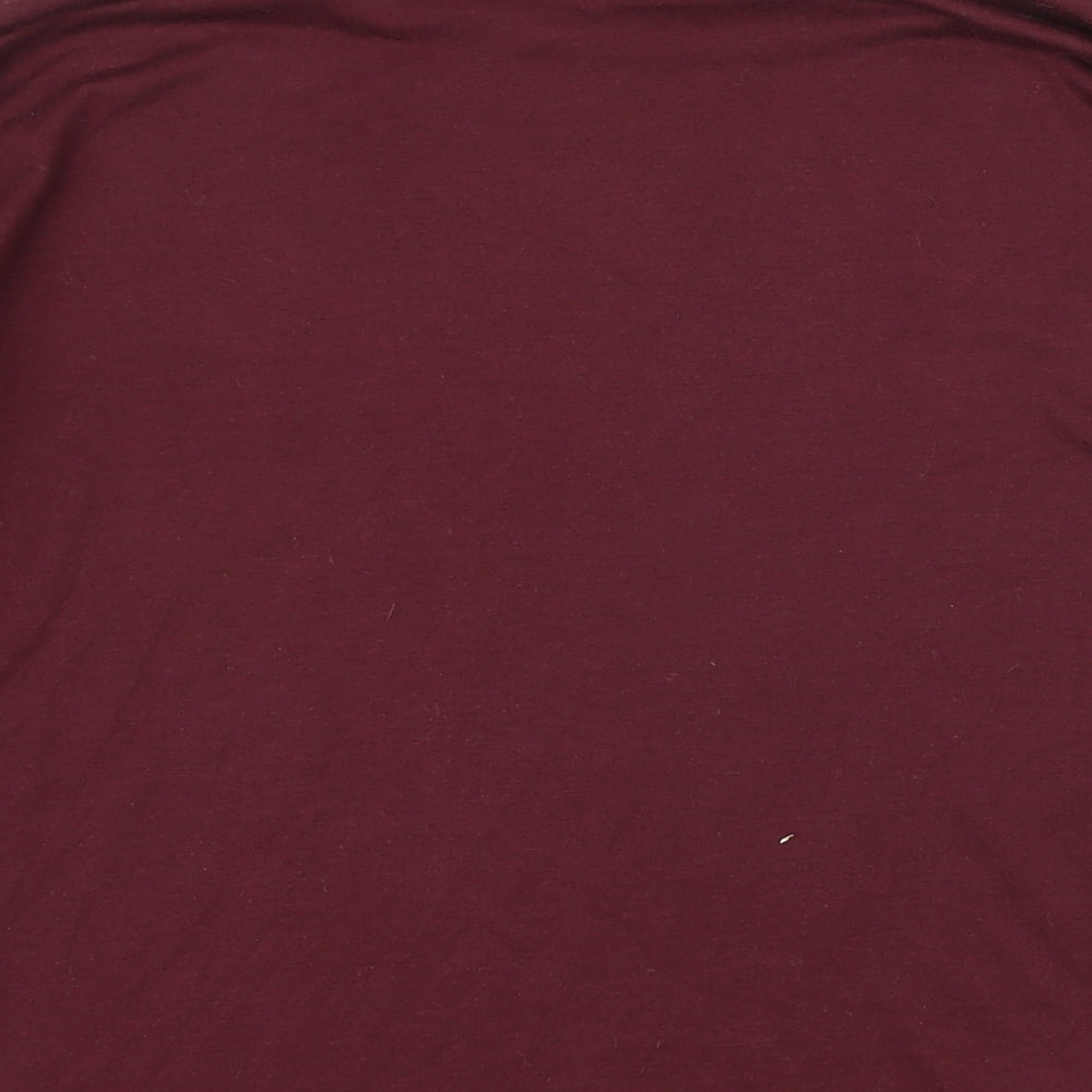 Womens UK Size M New Look Purple Basic T-Shirt