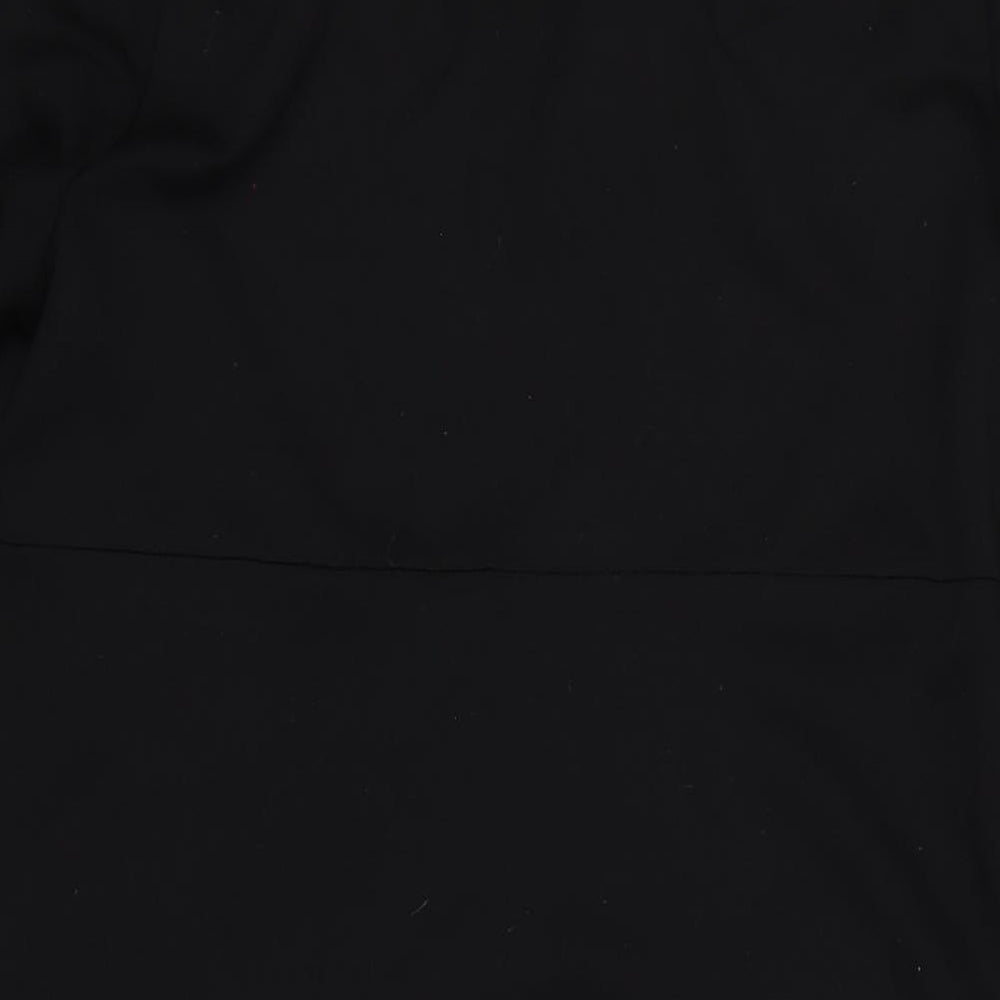 Fenn Wright Manson Womens Black Viscose A-Line Size 14 Roll Neck Pullover