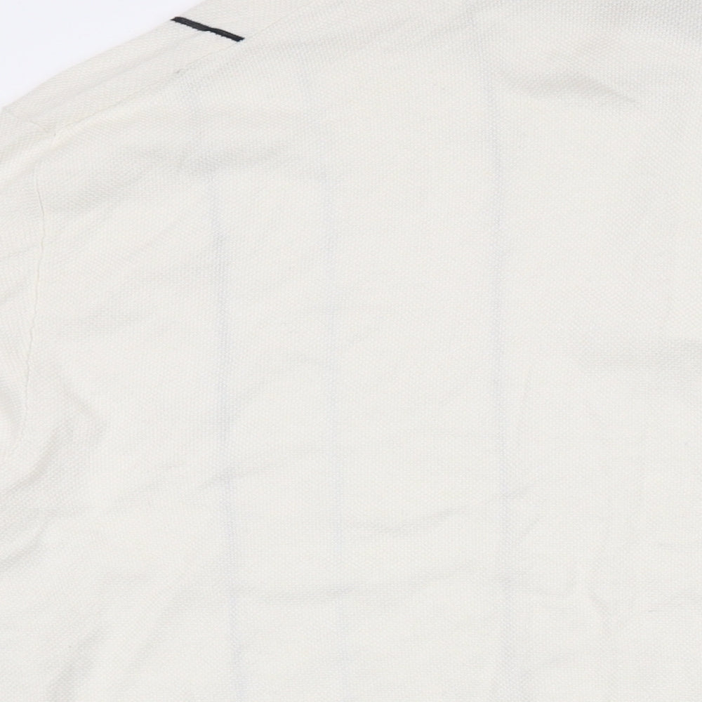 Autograph Mens Ivory Collared Viscose Pullover Jumper Size 4XL Long Sleeve