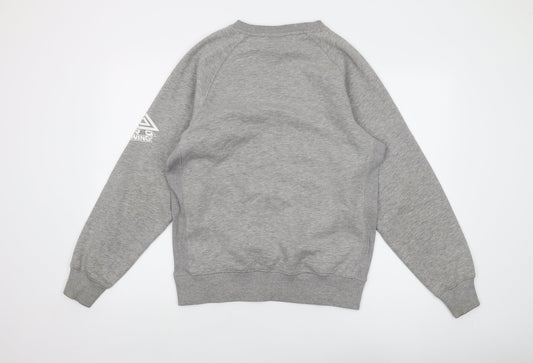 Umbro Mens Blue Cotton Pullover Sweatshirt Size S