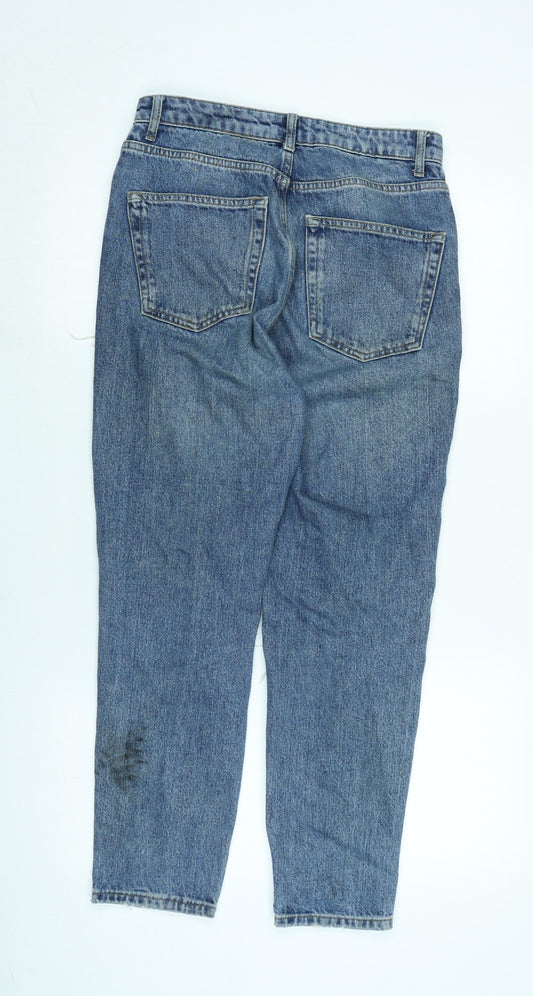 Womens UK Size 28 in Topshop Regular Fit Straight Blue Jeans