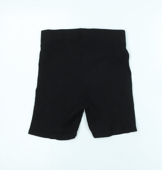 Divided Womens Black Cotton Blend Bermuda Shorts Size 6 Regular