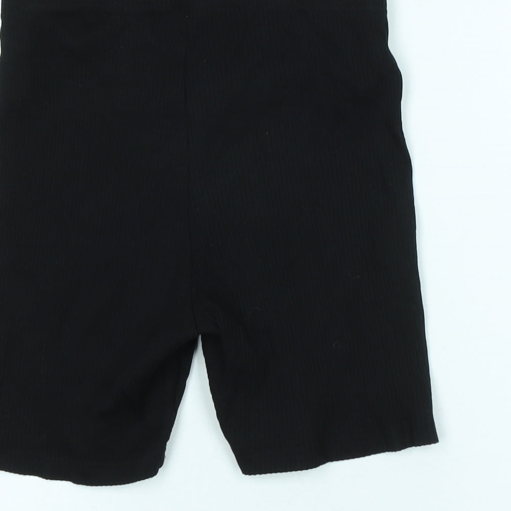 Divided Womens Black Cotton Blend Bermuda Shorts Size 6 Regular