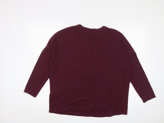 Womens UK Size 8 New Look Red Pullover Jumper