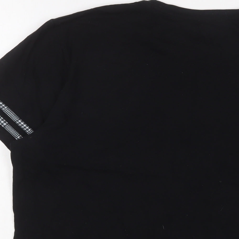 Mens UK Size L Boohoo Black T-Shirt