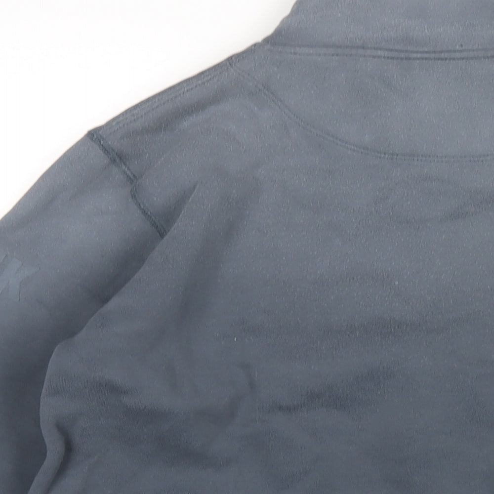 Mens UK Size M French Connection Blue Full Zip Sweatshirt