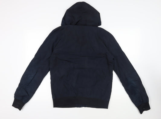 Antony Morato Mens Blue Windbreaker Jacket Size M Zip - Hooded Lightweight