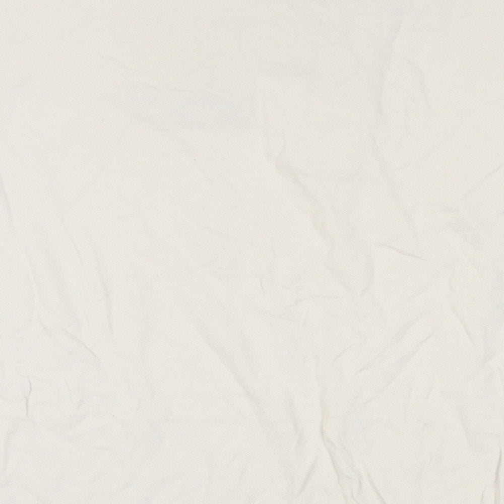 H&M Mens Beige Cotton Polo Size XL Collared Button - Paris