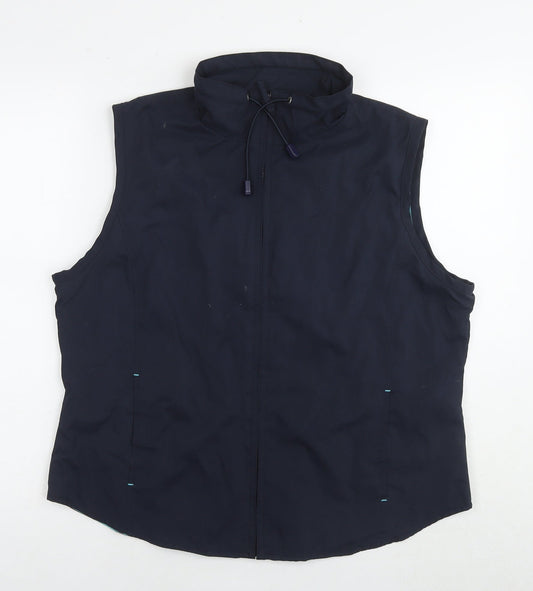 Womens UK Size 18 St Bernard Blue Gilet