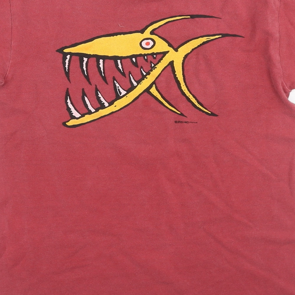 Mens UK Size S Comfort Colors Brown T-Shirt