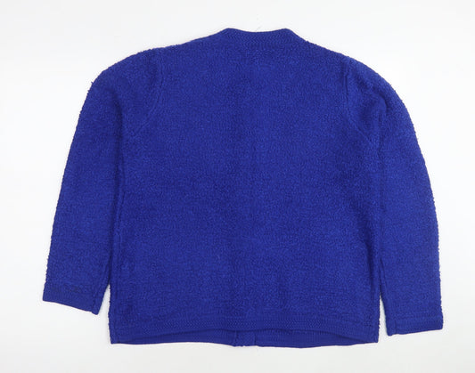 Womens UK Size L Just Elegance Blue Cardigan Jumper