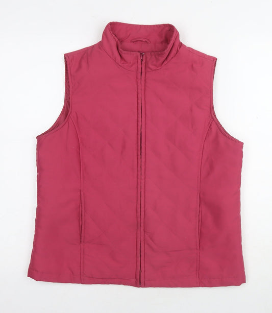 Womens UK Size 10 EWM Red Gilet