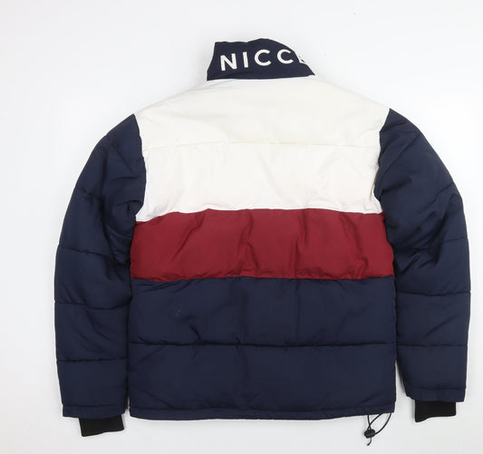 Mens UK Size XS NICCE London Multicoloured Puffer Jacket