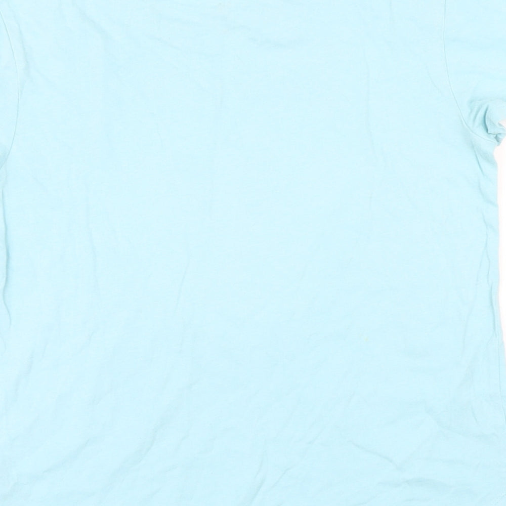 Gap Girls Blue 100% Cotton Basic T-Shirt Size XL Round Neck Pullover - Stronger together