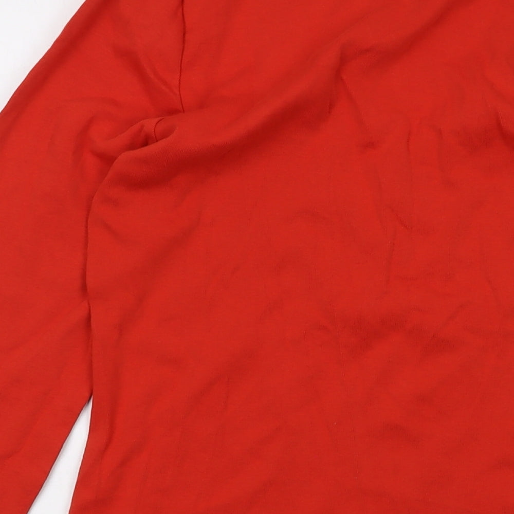 Womens UK Size XL Soaked Orange Basic T-Shirt