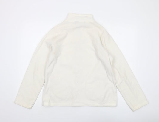 Isle Womens Ivory Jacket Size 14 Zip