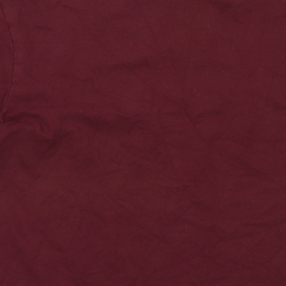 Jack Wills Mens Red Cotton T-Shirt Size 2XL Crew Neck