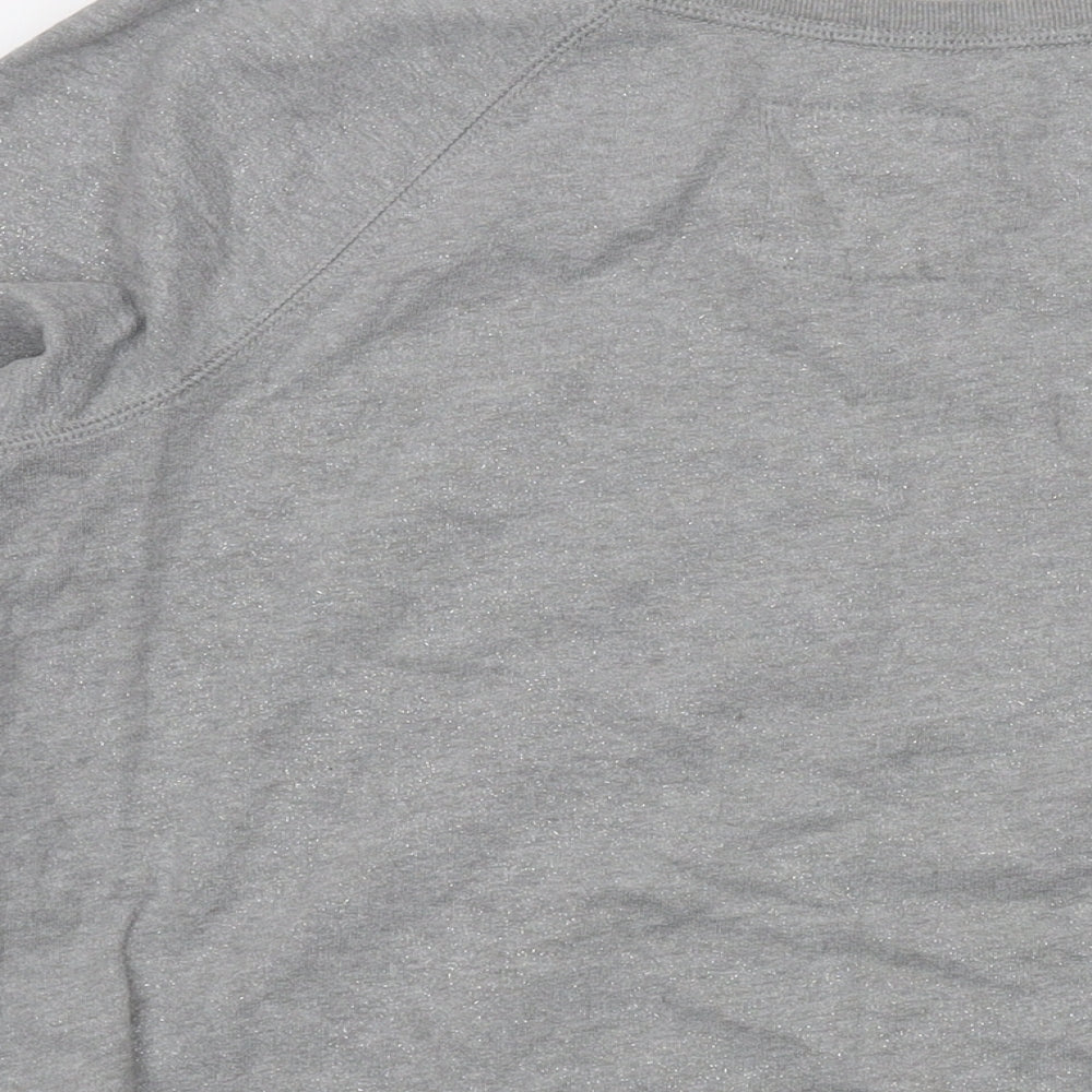 Hollister Womens Grey Cotton Pullover Sweatshirt Size L Pullover