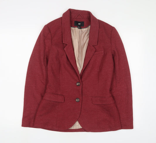 Womens UK Size 10 H&M Red Jacket
