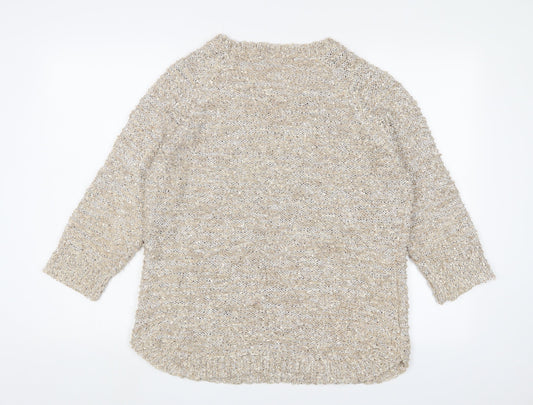 Womens UK Size M Bonmarché Gold Pullover Jumper