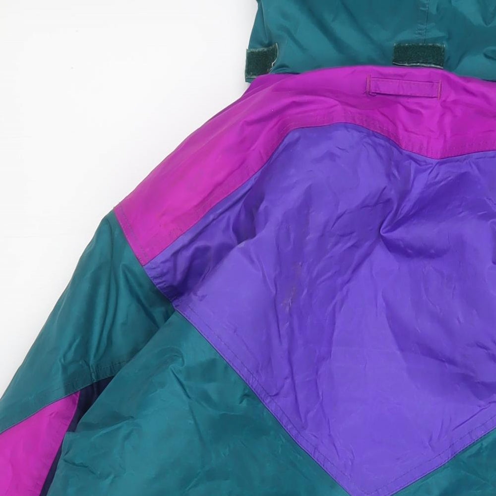 Hazy Joe Womens Multicoloured Jacket Coat Size L Zip - Zip Pockets