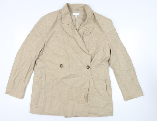 Womens UK Size 14 Topshop Beige Jacket