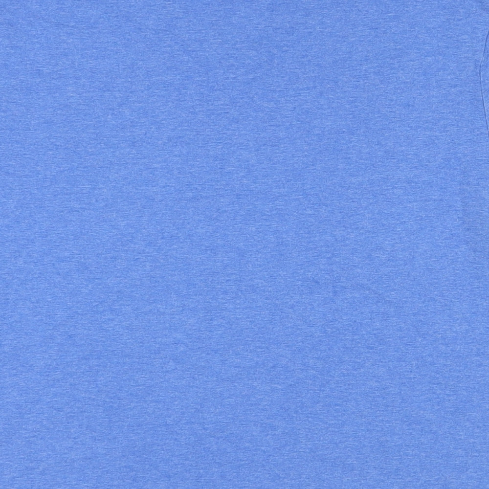 Brand and care label for Gap girls’ blue cotton basic t-shirt, size 12-13, years crew neck pullover - super mario