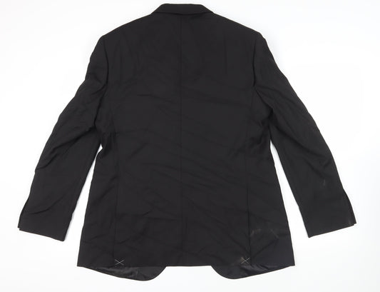 Mens UK Size 44 Marks and Spencer Regular Black Suit Tuxedo