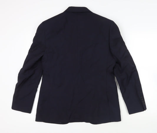 Mens UK Size 40 Marks and Spencer Regular Blue Suit Jacket