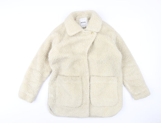 Womens UK Size XS Monki Ivory Overcoat