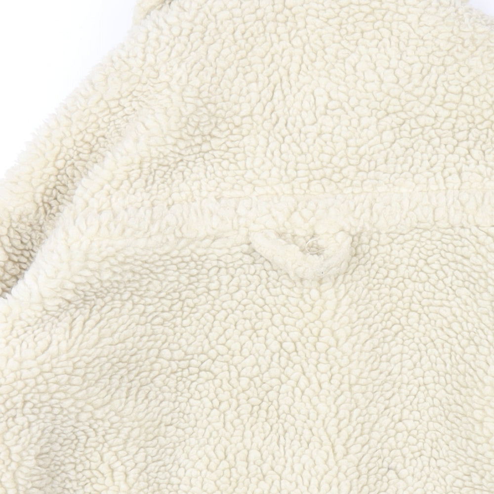 Womens UK Size XS Monki Ivory Overcoat