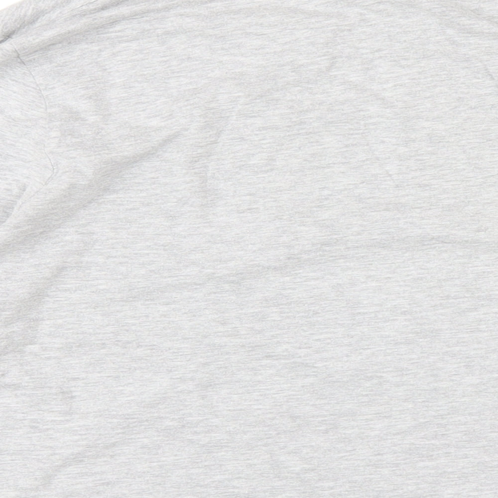 Womens UK Size 14 Disney Grey Basic T-Shirt