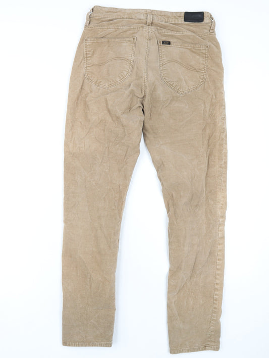 Womens UK Size 27 in Lee Cooper Regular Fit Beige Trousers