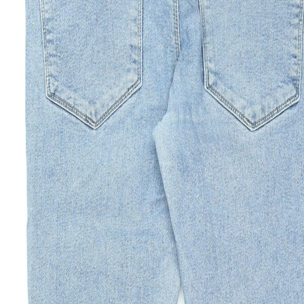 New Look Mens Blue Cotton Skinny Jeans Size 30 in L31 in Regular Zip