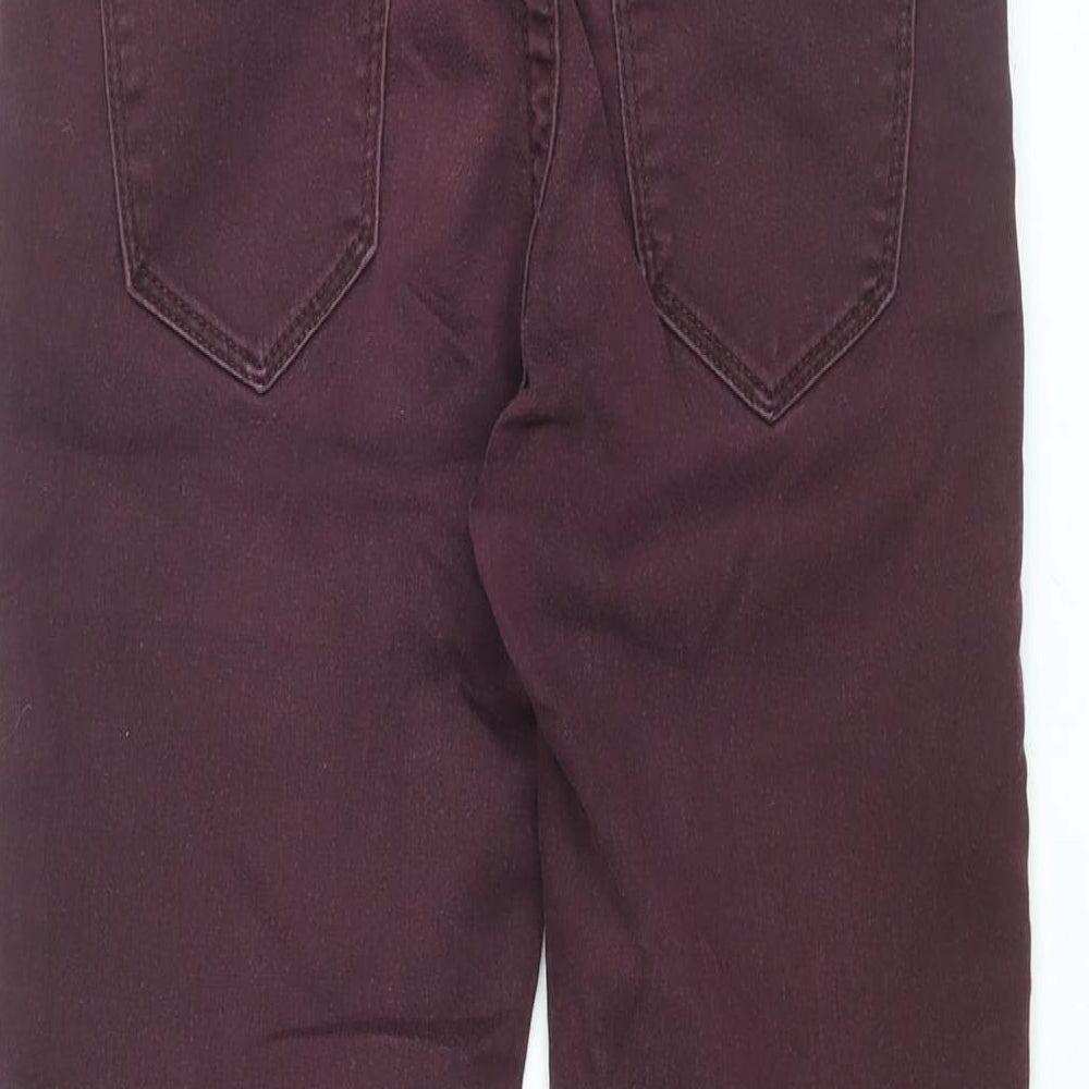 Supersoftskinny Womens Purple Cotton Skinny Jeans Size 8 L28.5 in Regular Zip
