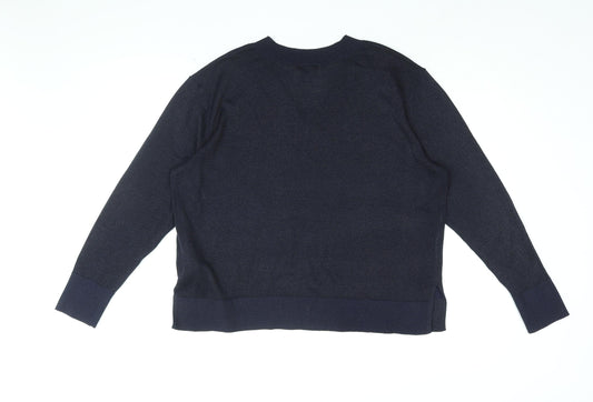 Womens UK Size M H&M Blue Pullover Jumper