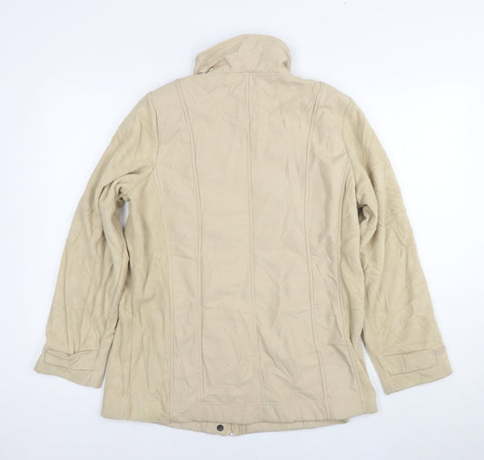 Daxon Womens Beige Jacket Size 16 Zip