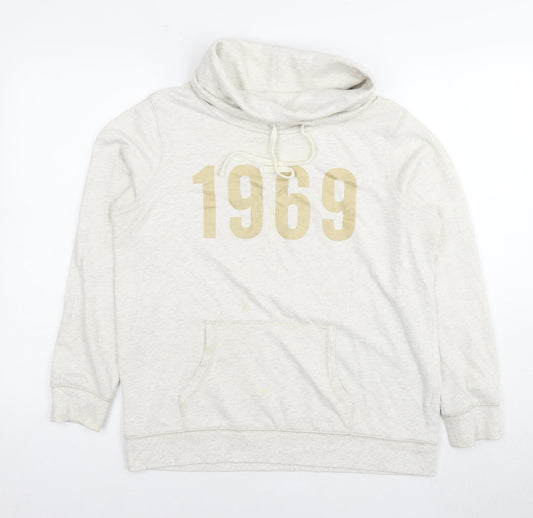 Womens UK Size M Gap Ivory Pullover Hoodie