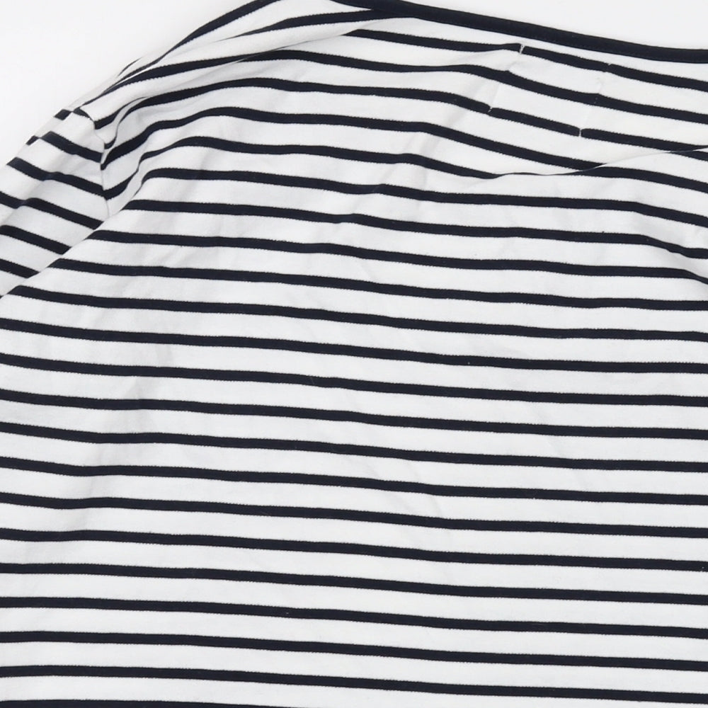 Womens UK Size 2XL Voile Bleue Black Basic T-Shirt