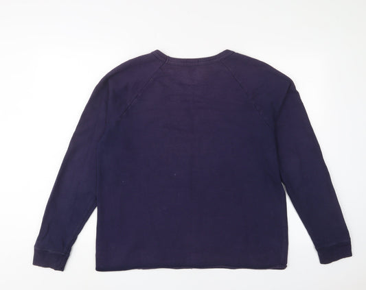 Gap Womens Blue Cotton Pullover Sweatshirt Size L Pullover