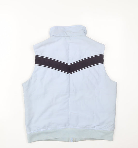 Maine Womens Blue Gilet Jacket Size 12 Zip - Zip Pockets
