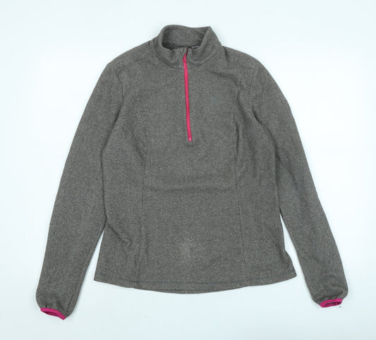 Decathlon Womens Grey Polyester Pullover Sweatshirt Size 10 - Logo