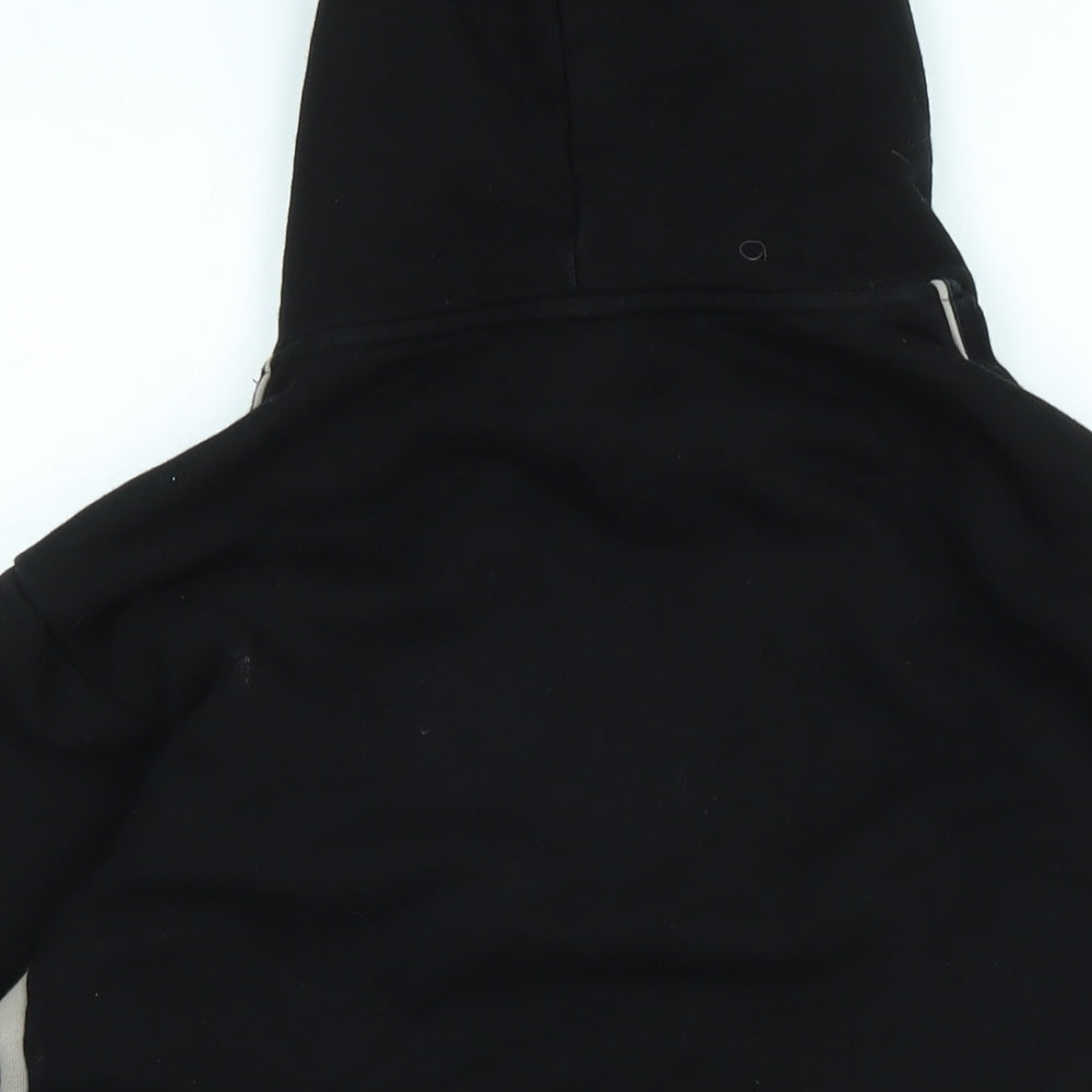 MDV Mens Black Cotton Pullover Hoodie Size S - Logo