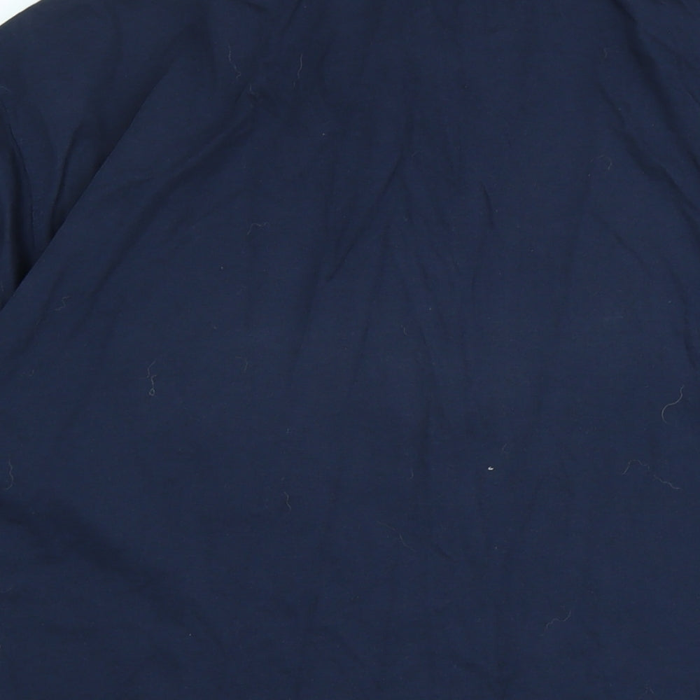 Pegasus Mens Blue Cotton Polo Size L Collared - Logo