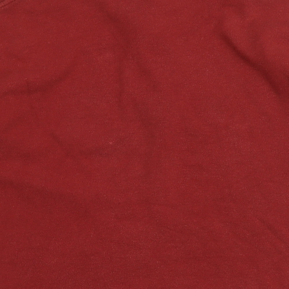 Donnay Mens Red Cotton Polo Size M Collared - Logo