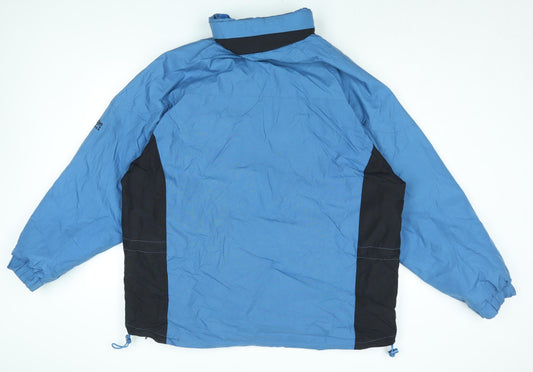 Mens UK Size L Cotton Traders Blue Rain Coat