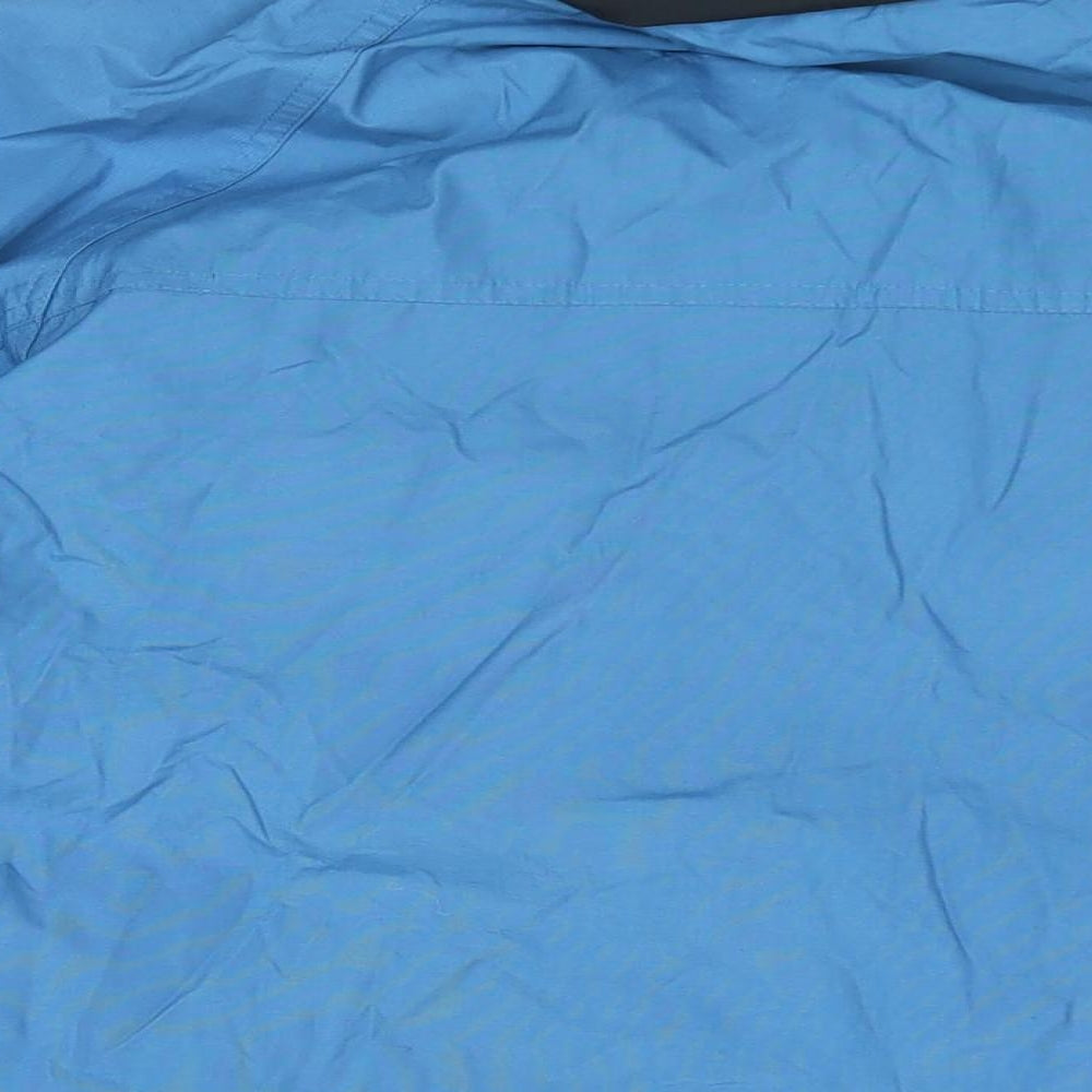 Mens UK Size L Cotton Traders Blue Rain Coat