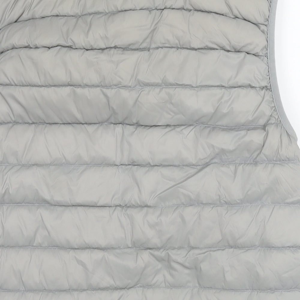 DECATHLON Womens Grey Gilet Waistcoat Size S Zip